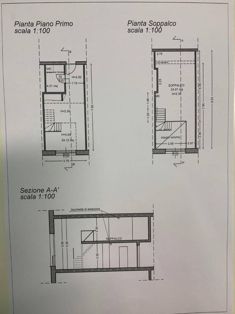 Planimetria - Office via del Porto, Bologna (neighborhood Marconi) - photo 1