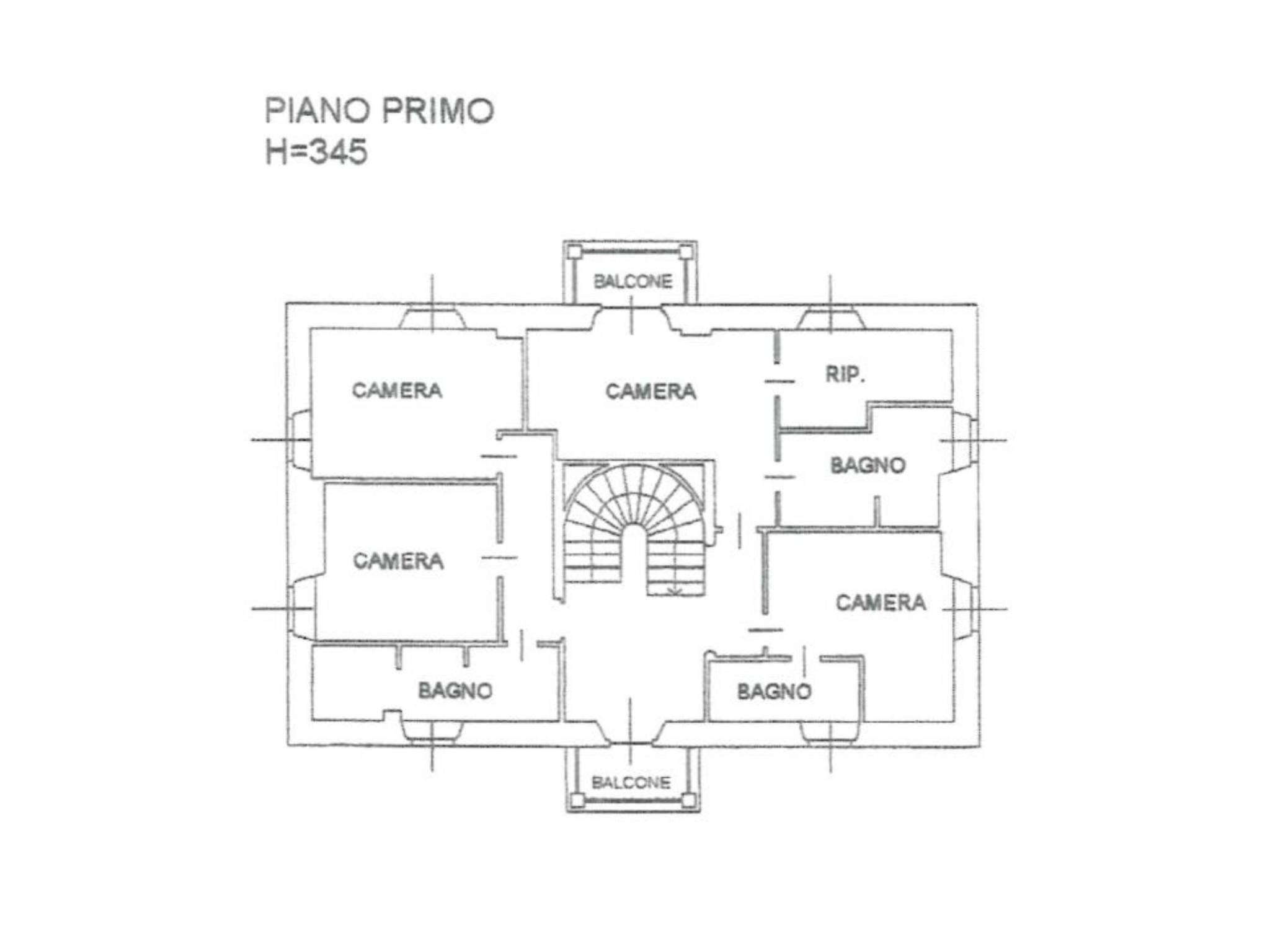 Villa via Dante Alighieri, 4, Bulciago - planimetria 1