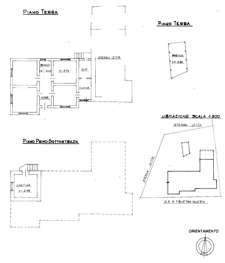planimetria - Villa Contrada Zappino 8, Scafa - floor plans 1