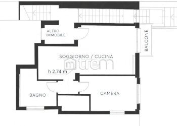 planimetria - Bilocale via privata Cefalonia, Milano - foto 19