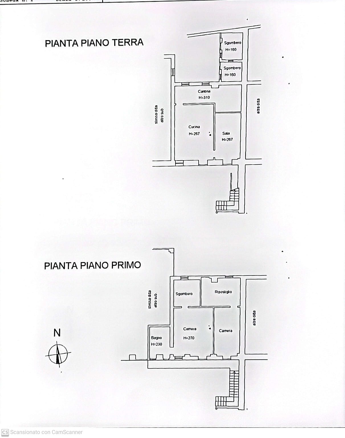 Semi-detached house Via Cardè, 92, Barge - floor plans 1