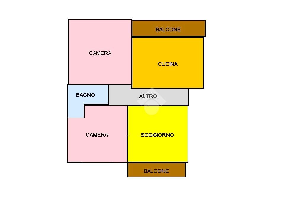 Quadrilocale via donizetti, Novi Ligure - planimetria 1