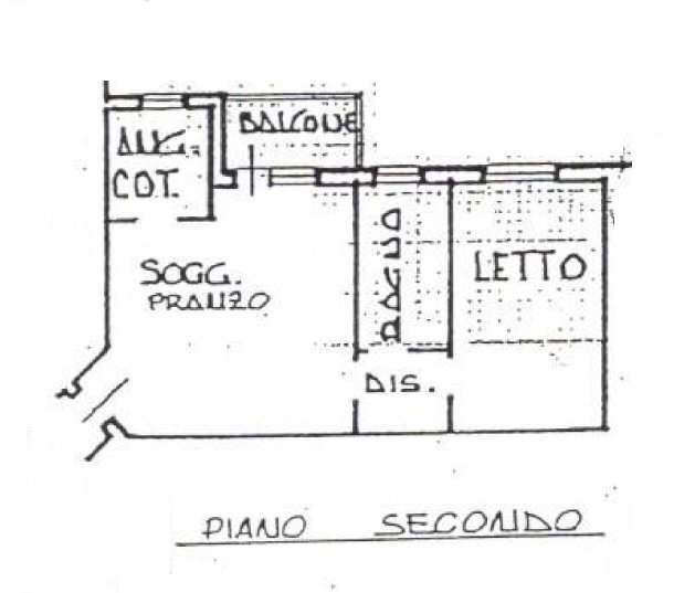 Bilocale via Bentivogli, 100, Molinella - planimetria 1