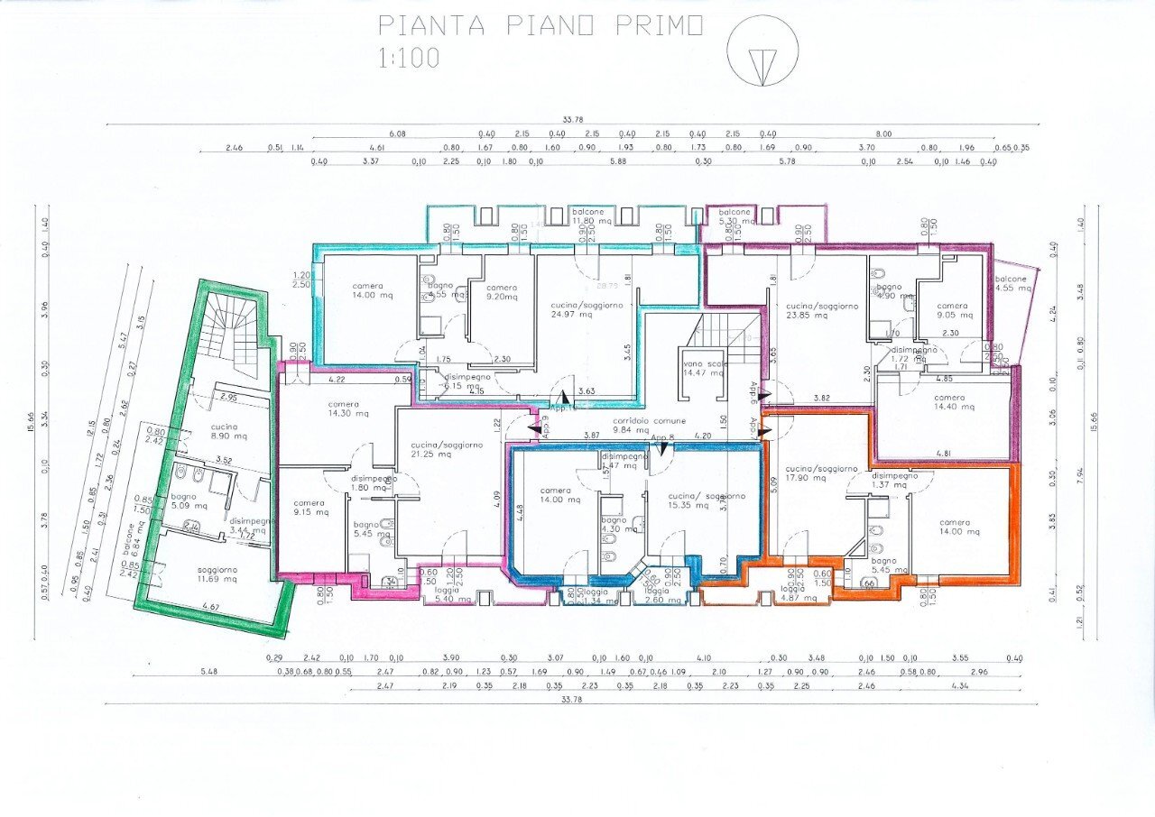 Apartment Bondeno - floor plans 1
