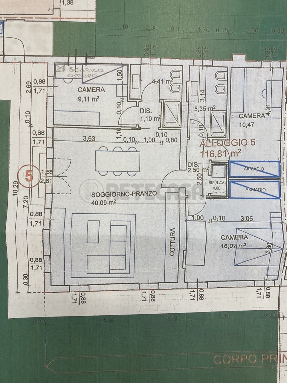 planimetria piano terra.jpg - Quadrilocale Mirano - planimetria 1