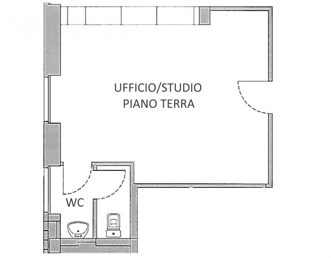 Ufficio Via Bona, 15, Pinerolo - planimetria 1