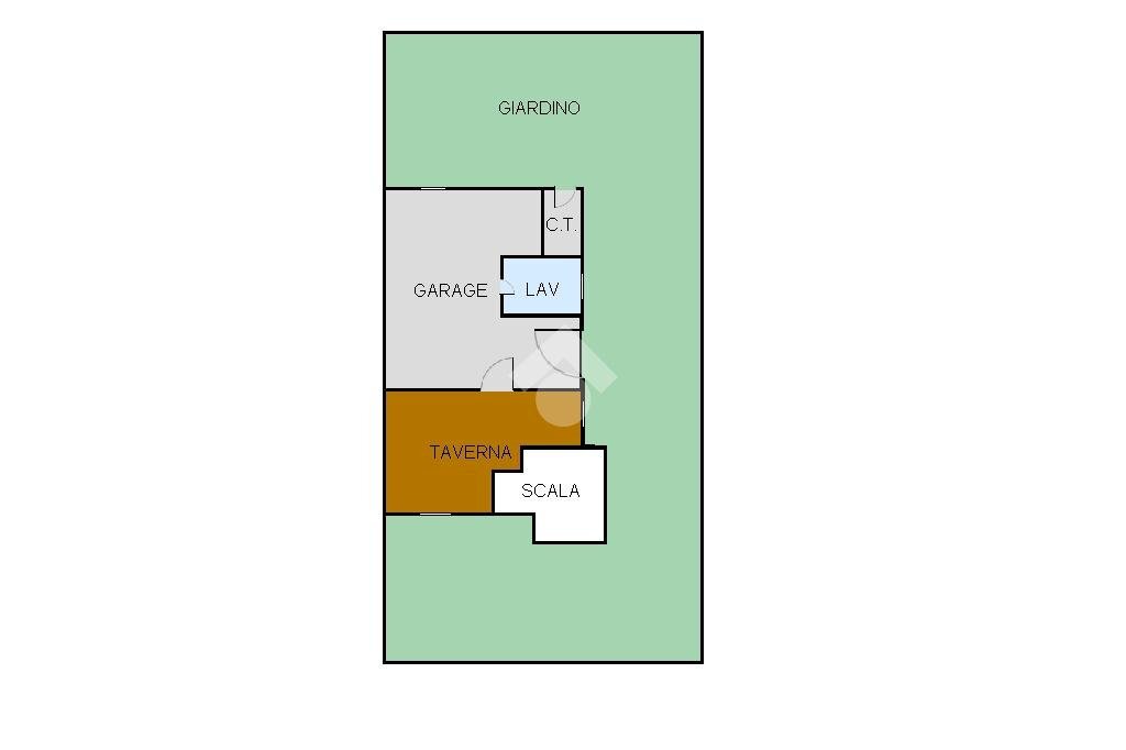 Porzione di casa Via del pesco, Carpi - planimetria 1