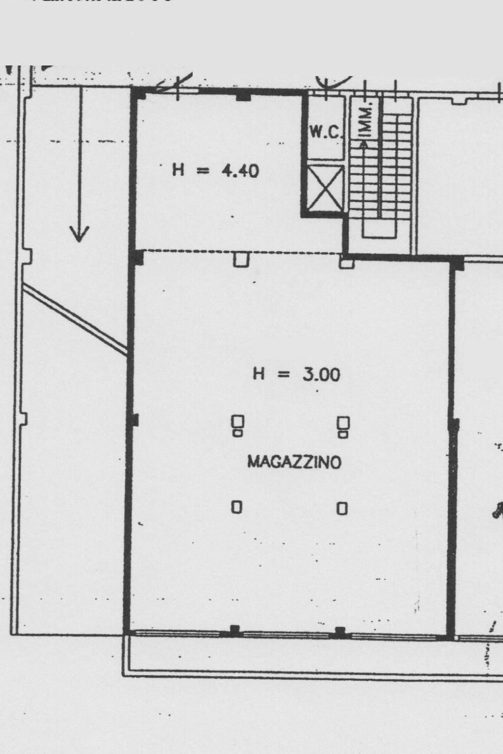 Warehouse via Ambrogio da Bollate, Bollate - floor plans 1