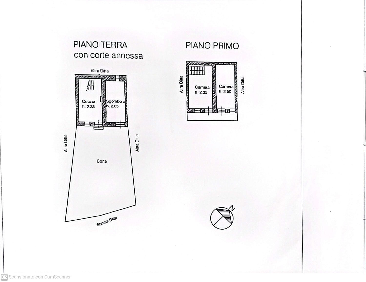 Semi-detached house Via Bricco Margaria, 7, Barge - floor plans 1