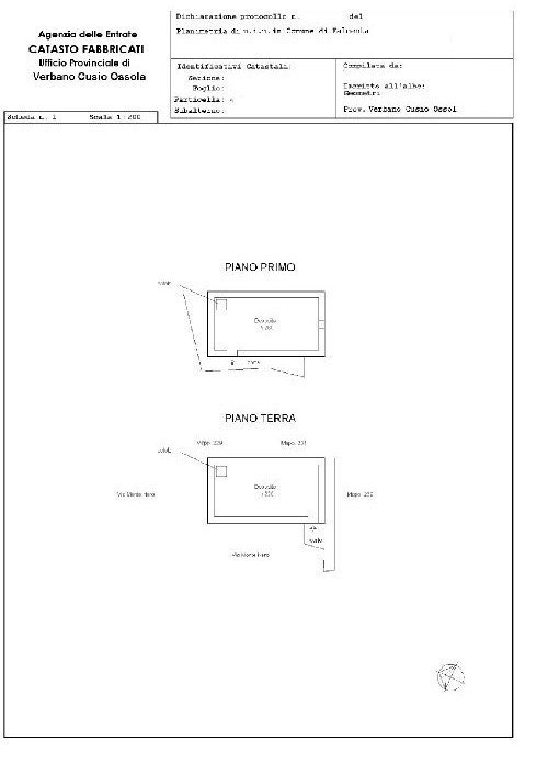 Rustico via Roma, Valle Cannobina - planimetria 1