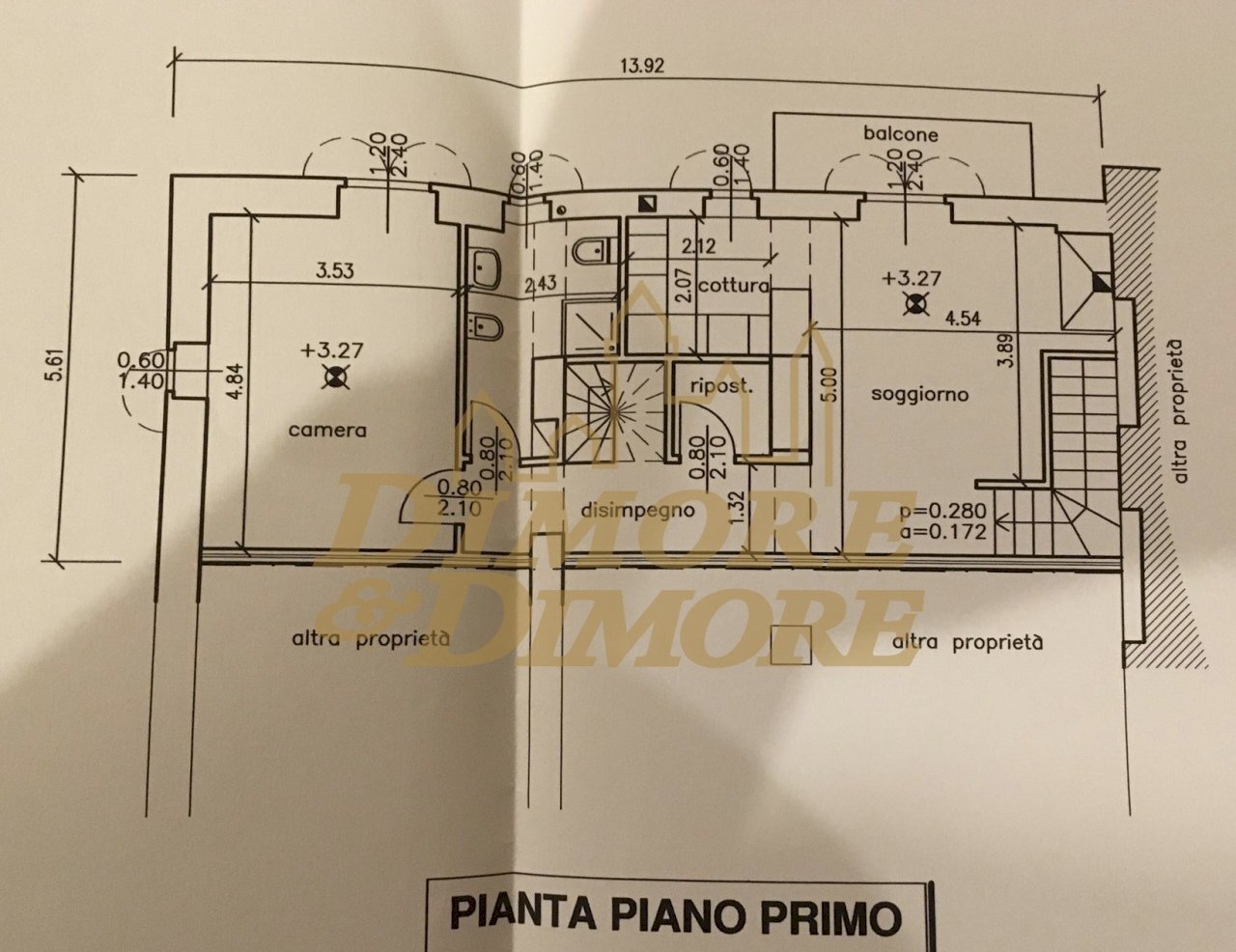 Piano primo.jpg - Portion of a house Luino - floor plans 1