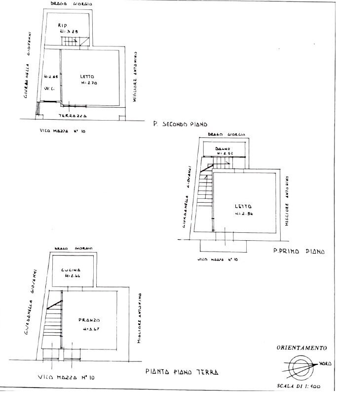 26 - PLANIMETRIE.jpg - Porzione di casa Vico Asmara 111, Modica - planimetria 1