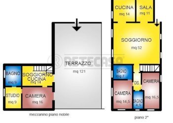 Planimetria secondo piano.jpg - Monolocale Contrà Mure della Rocchetta, Vicenza - foto 15