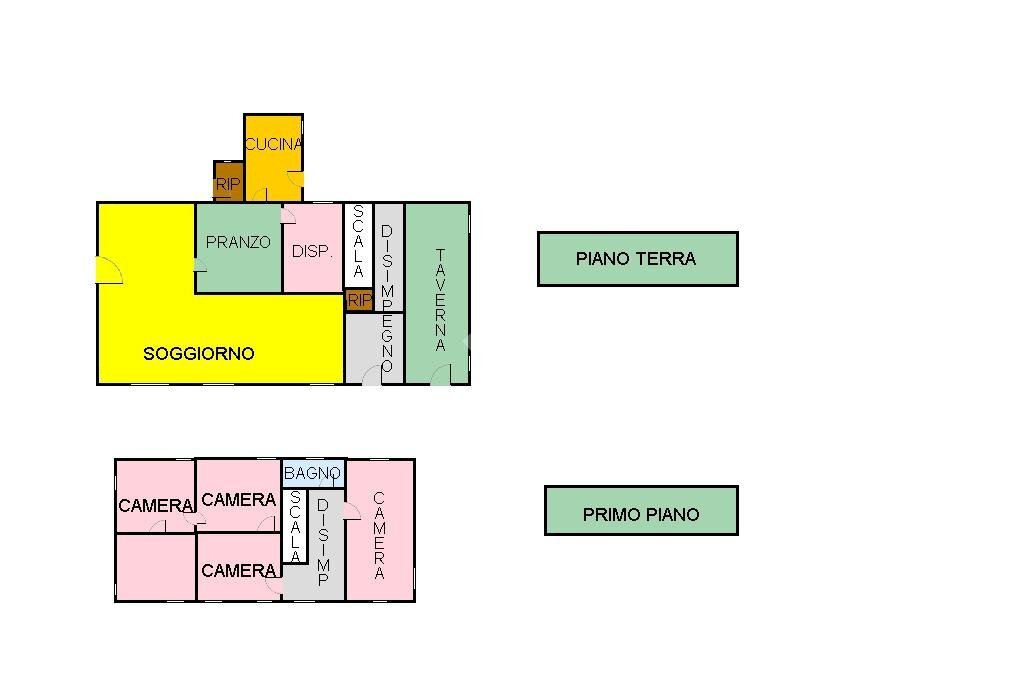 Casa indipendente Via della Repubblica, Bagnolo in Piano - planimetria 1