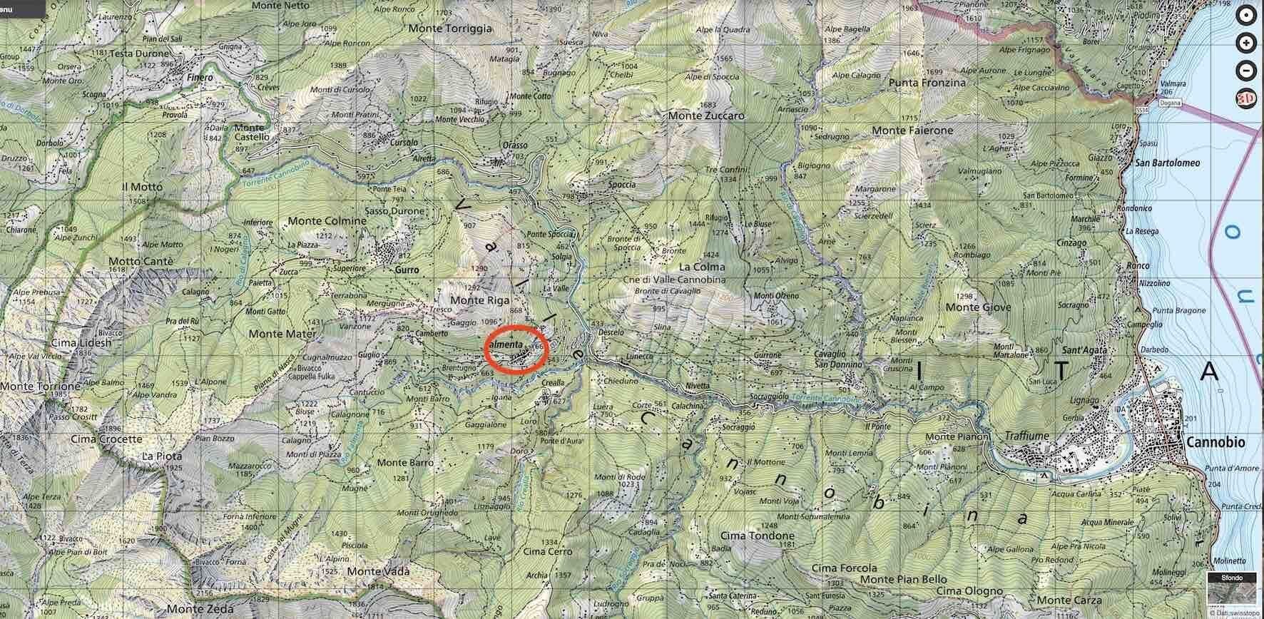 Casa indipendente via Roma, 22, Valle Cannobina - planimetria 1