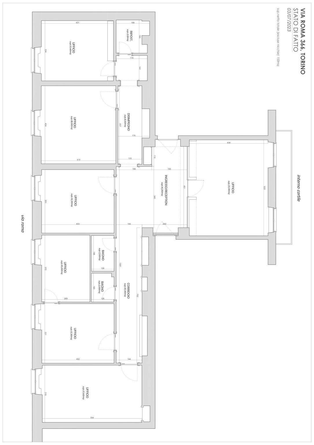 Appartamento Via Roma, 366, Torino (zona Centro) - planimetria 1