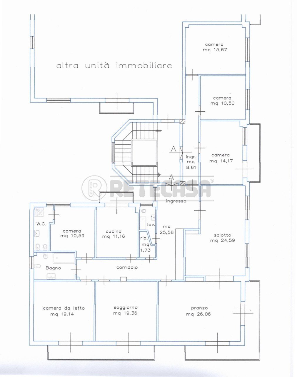 planimetria via melfa (2).jpg - Apartment via melfa  29, Caltanissetta - floor plans 1