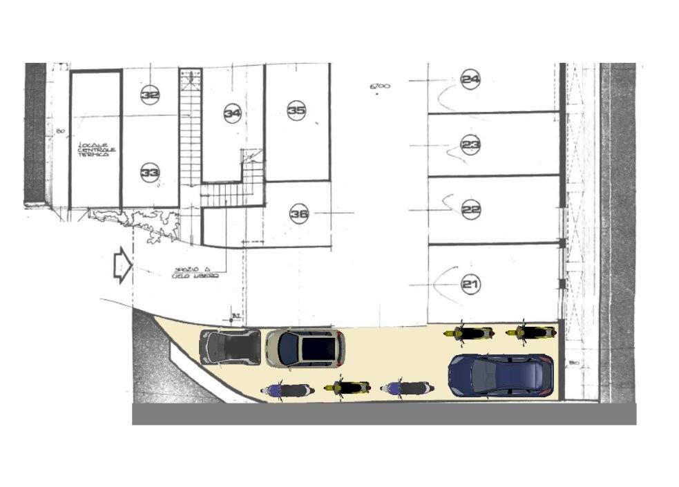 PLANIMETRIA colorata.png - Box Via San Felice 3B, Genova - planimetria 1