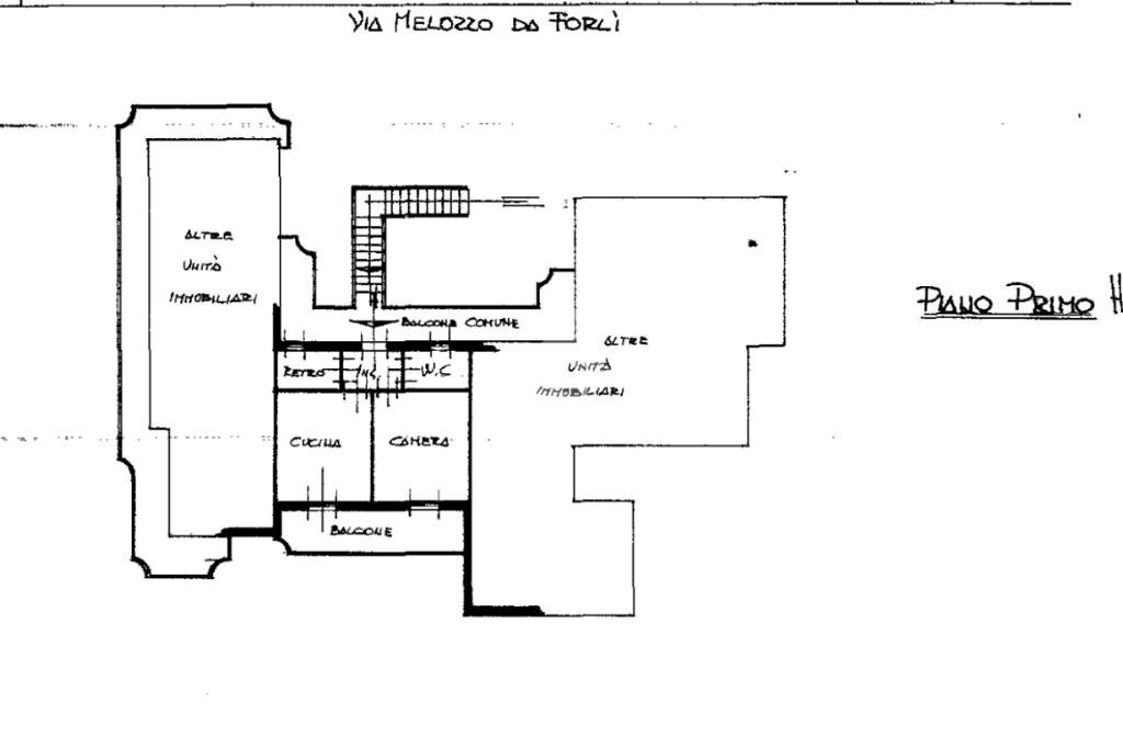 Bilocale Via Melozzo da Forlì, Cesenatico - planimetria 1