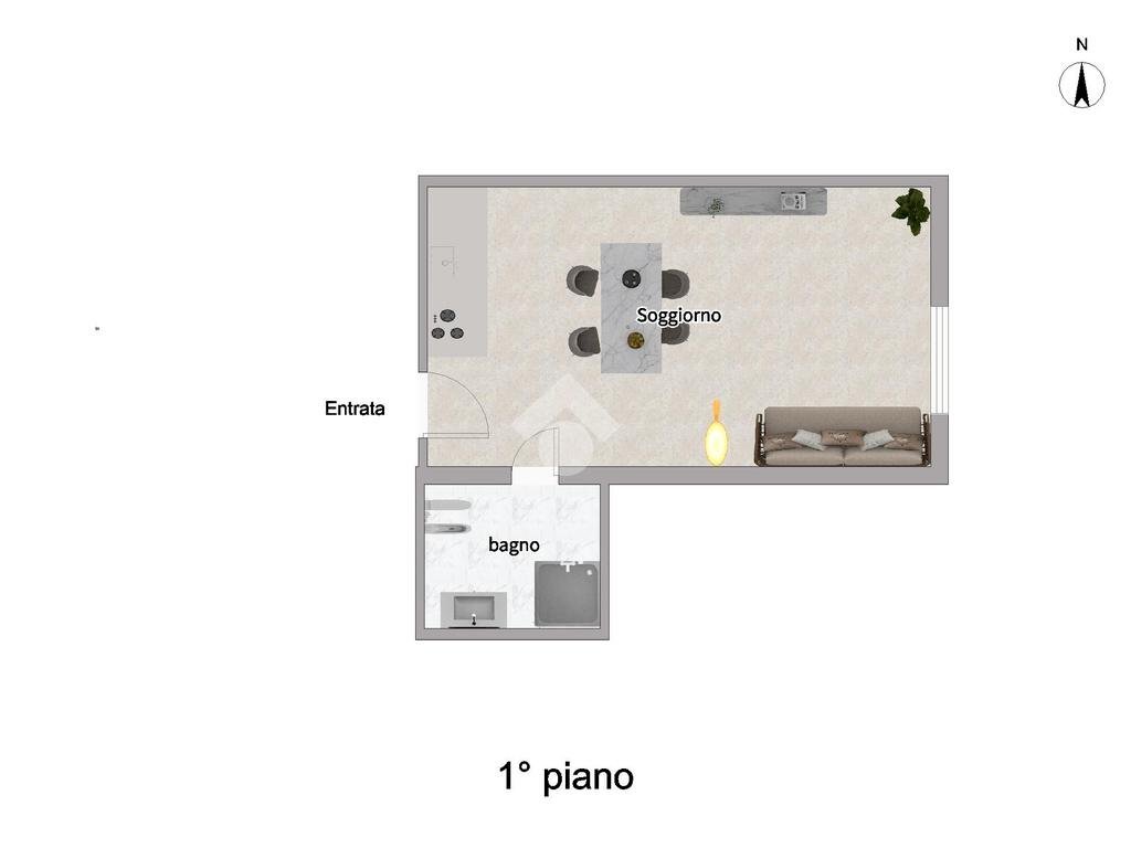 Monolocale Via gianni cozzi, Santo Stefano al Mare - planimetria 1