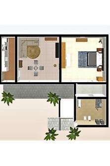 Bilocale via Gioacchino Rossini, 7, Rho - planimetria 1