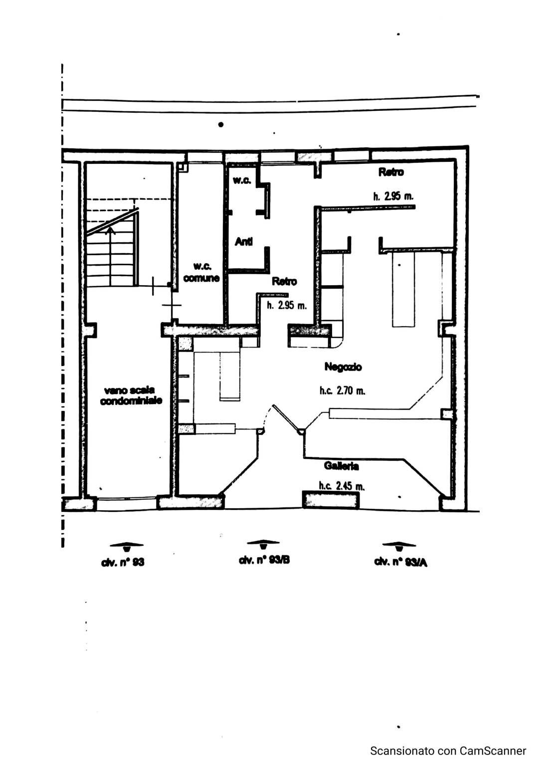 Shop via Toscana, 93, Bologna (neighborhood Savena) - floor plans 1