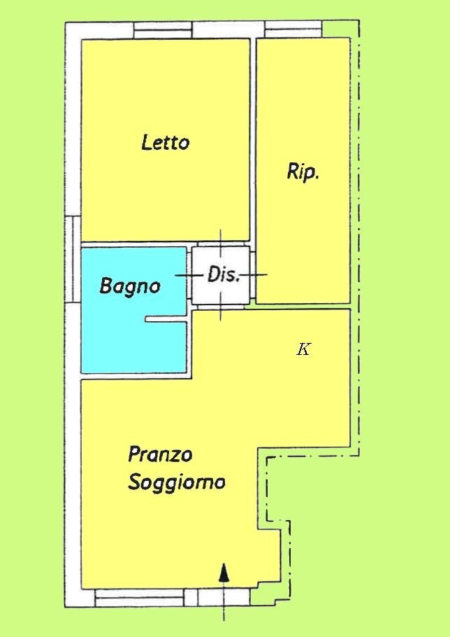 planimetria - Three-room apartment via masaccio, 58, Comacchio - floor plans 1