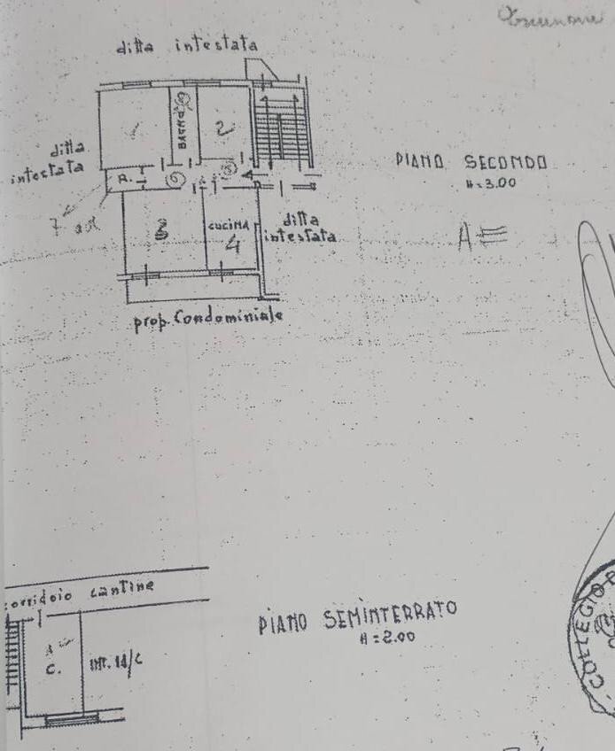 Four-room apartment Savona (neighborhood Fornaci) - floor plans 1