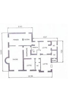 Villa via della Giustiniana, 744, Roma - floor plans 1
