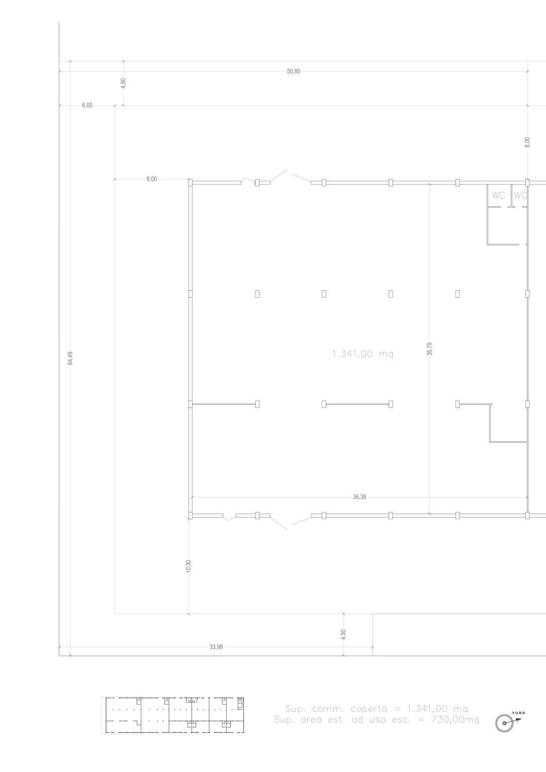 Capannone viale Cremona, 330, Pavia - planimetria 1