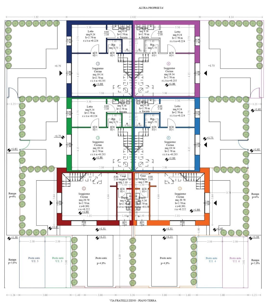 Villa a Schiera Ravenna - planimetria 1