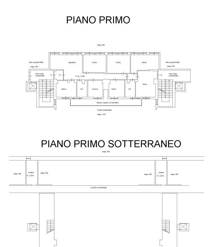 Office corso Giovanni Giolitti 8, Cuneo (neighborhood Centro) - floor plans 1