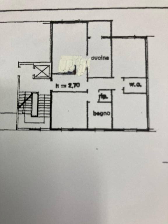 planimetria - Appartamento via dei Giardini, 15, Bologna (zona Corticella) - foto 1