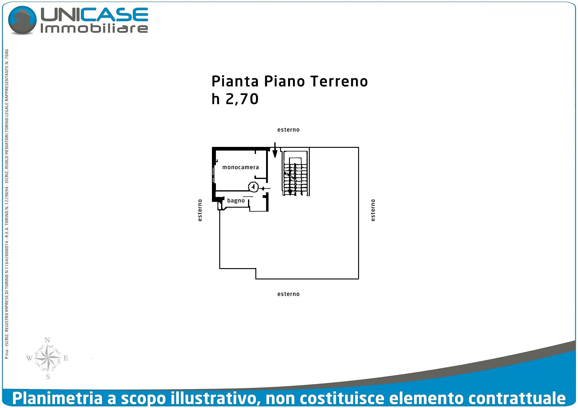 One-room apartment via Ciaperassa, 45, Luserna San Giovanni - floor plans 1