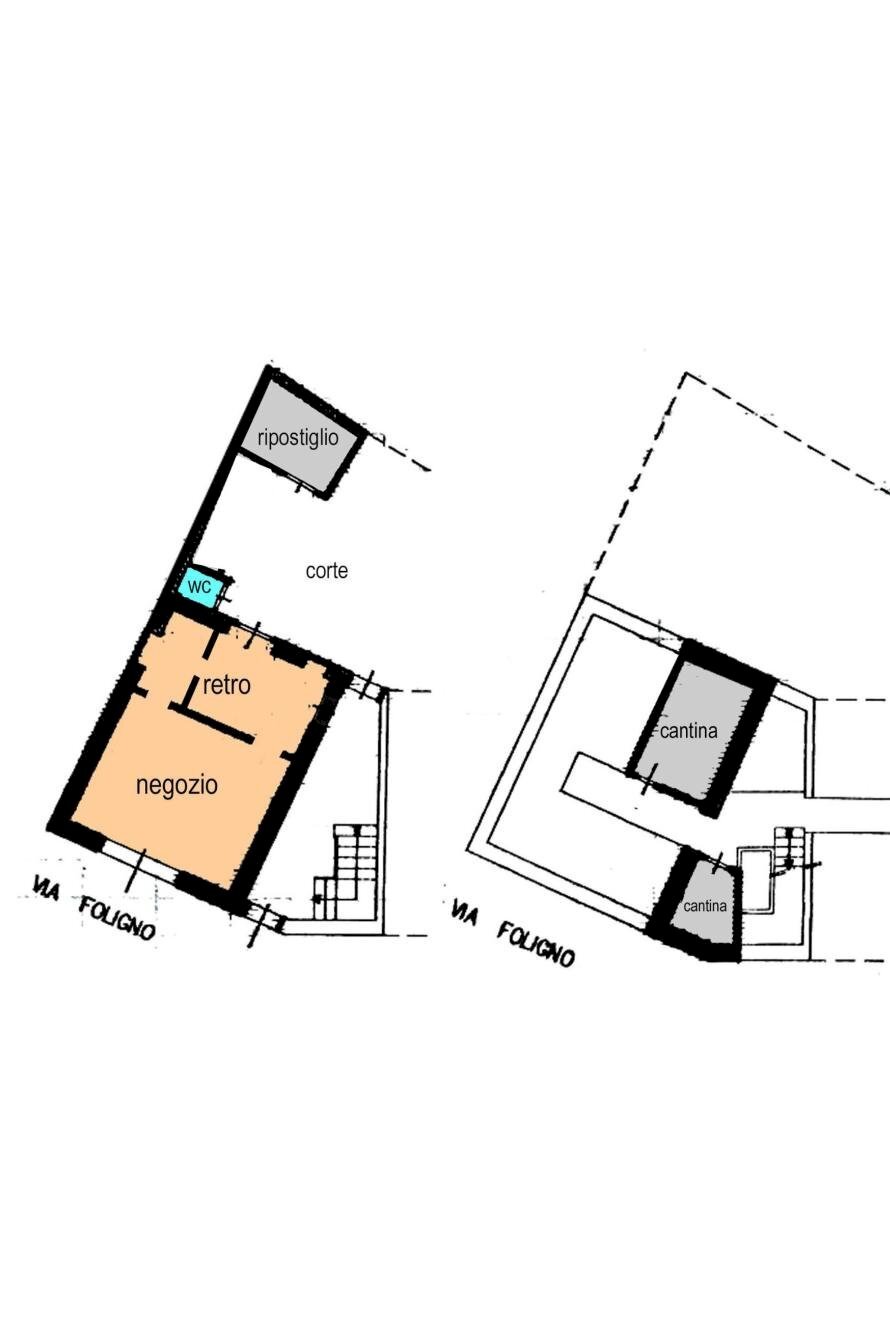 Shop via Foligno, 45, Torino - floor plans 1