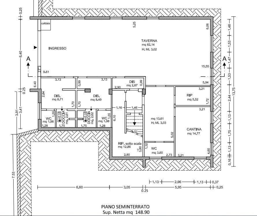 Villa via Rocco Terenzi, Elice - planimetria 1