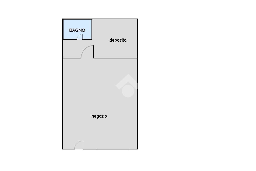 Negozio negozio via borello, Cesena - planimetria 1