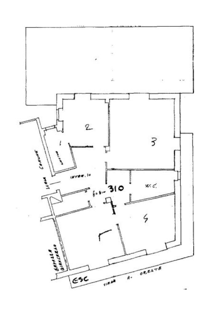Quadrilocale Via Trinità, Pozzolo Formigaro - planimetria 1