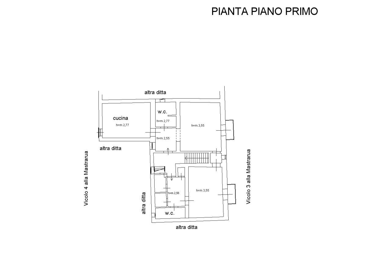 planimetria - Quadrilocale Via Mastrarua, 16, Siracusa - planimetria 1