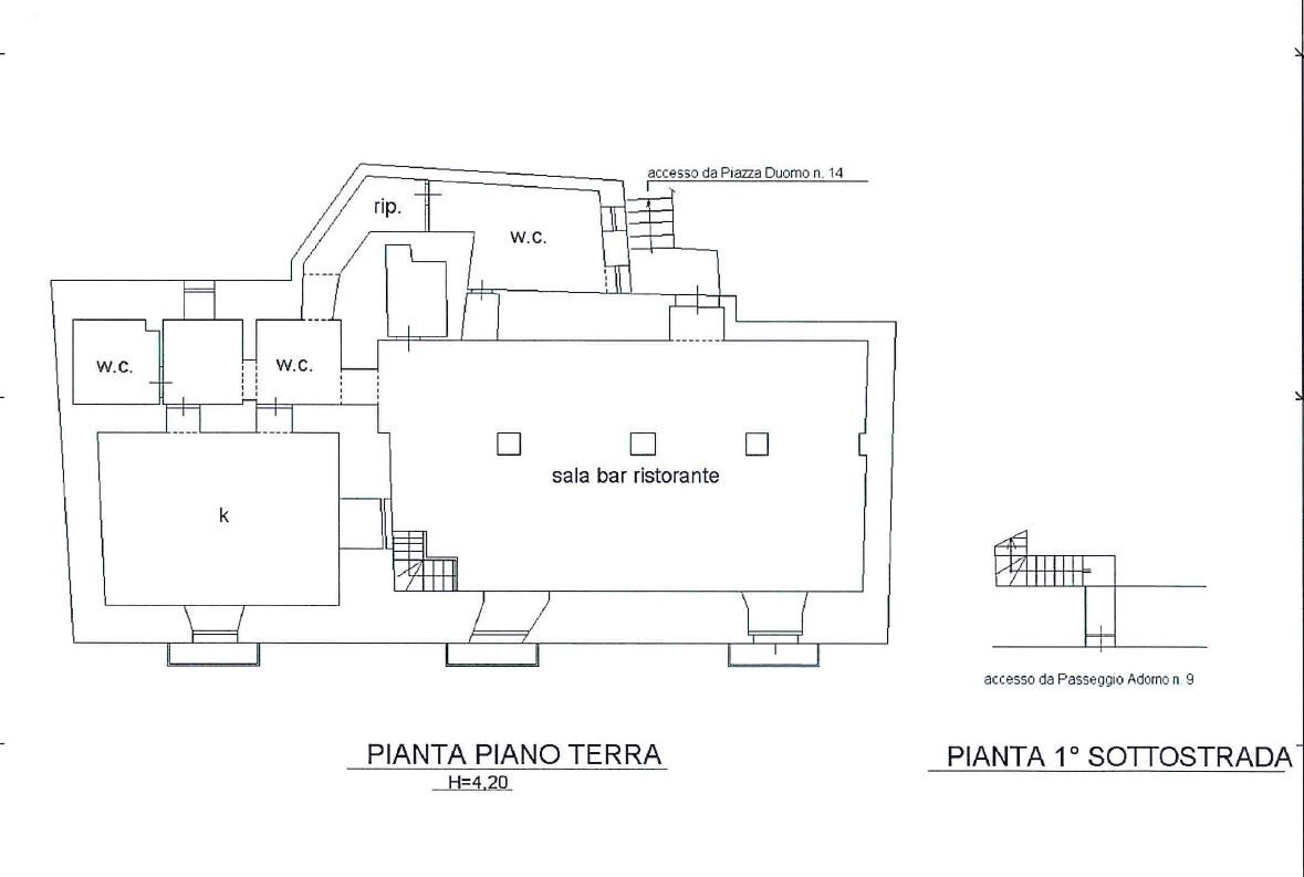 planimetria - Bilocale Passaggio Adorno, Siracusa - planimetria 1