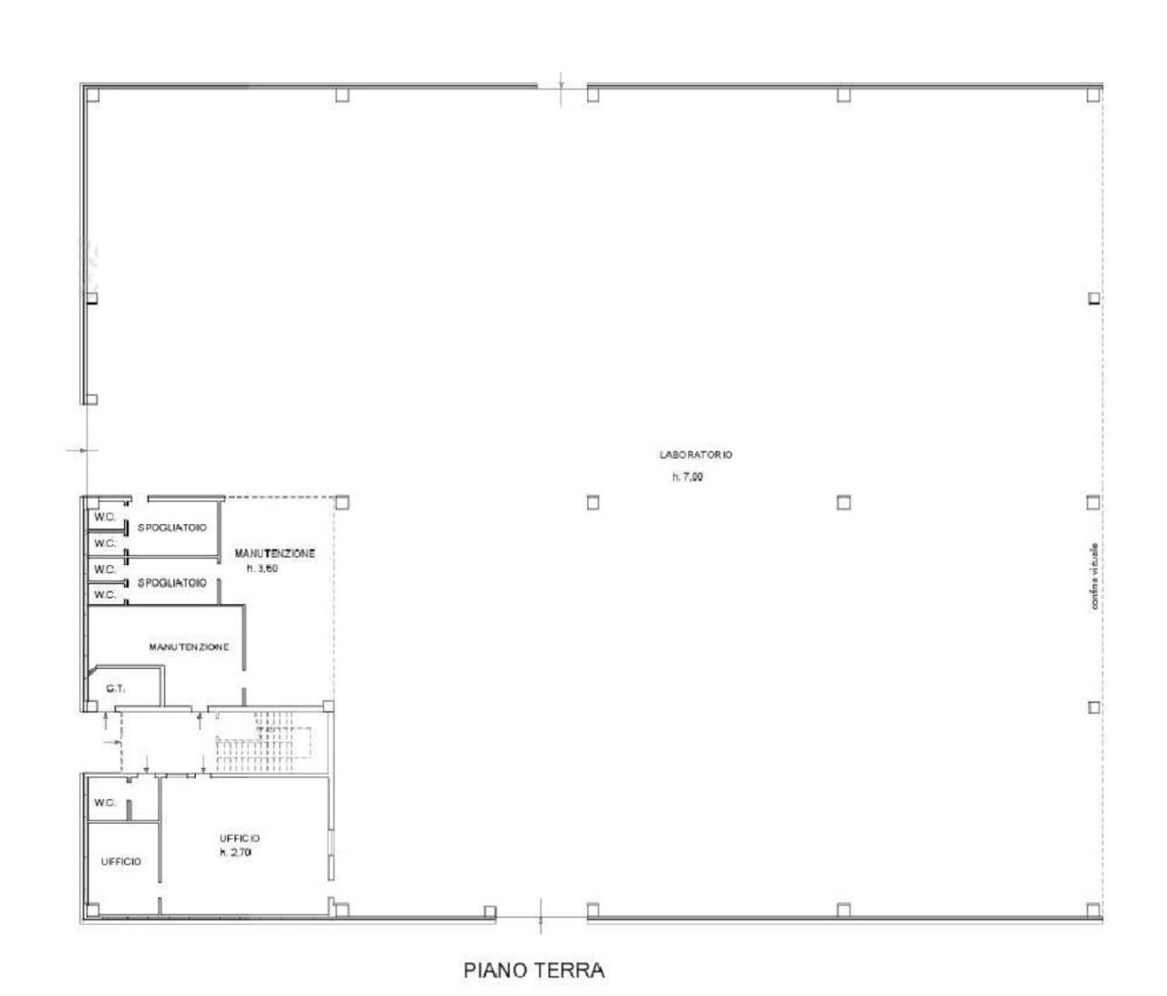 PLANIMETRIA PIANO TERRA.png - Capannone via dell'industria 5-7, Castelplanio - planimetria 1
