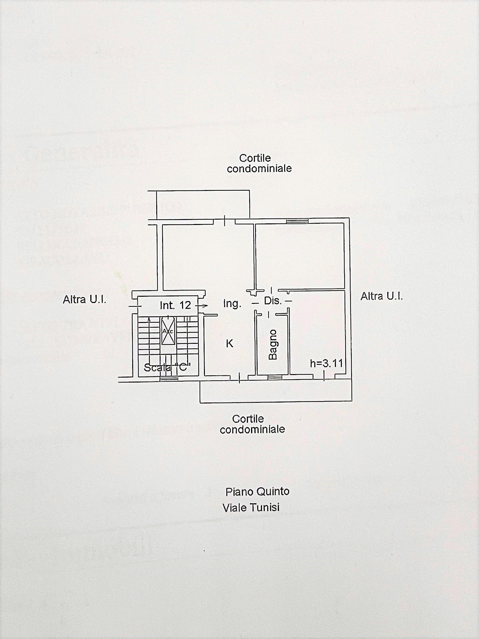 planimetria - Trilocale viale Tunisi, Siracusa - planimetria 1