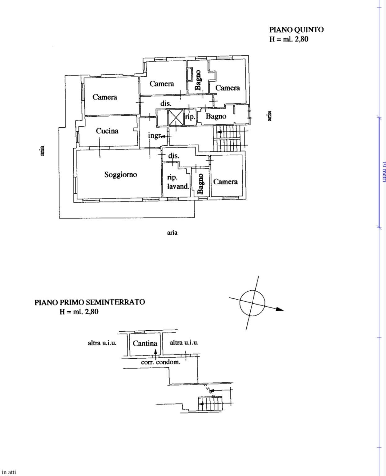 Attico corso Felice Cavallotti, 194, Sanremo - planimetria 1