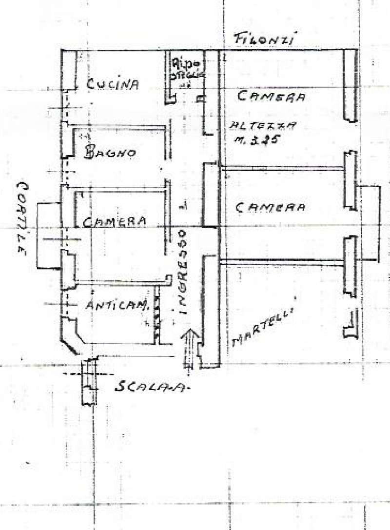 planimetria - Quadrilocale Roma - planimetria 1