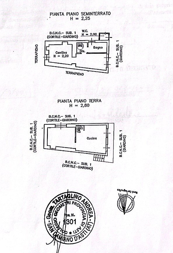 Baita Borgata Tec, snc, Dronero - planimetria 1
