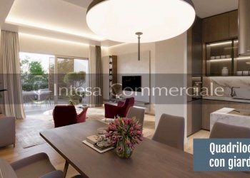 zona giorno quadrilocale con giardino - Quadrilocale VIA BORGHINI   /  VIA TARAMELLI, Collebeato - foto 26