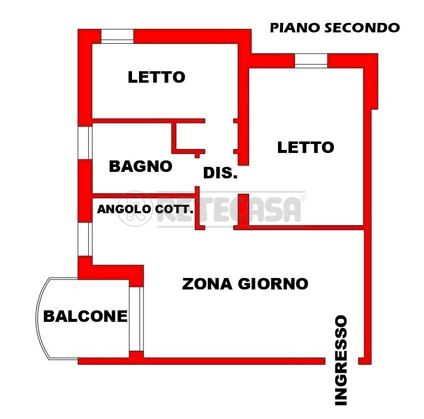 10_Planimetria p2.jpg - Three-room apartment Bondeno - floor plans 1