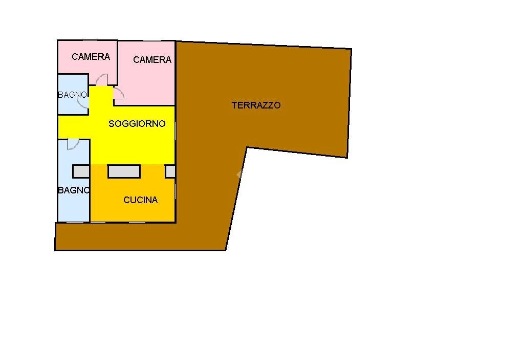Three-room apartment Via Emilio Chanoux, Chatillon - floor plans 1