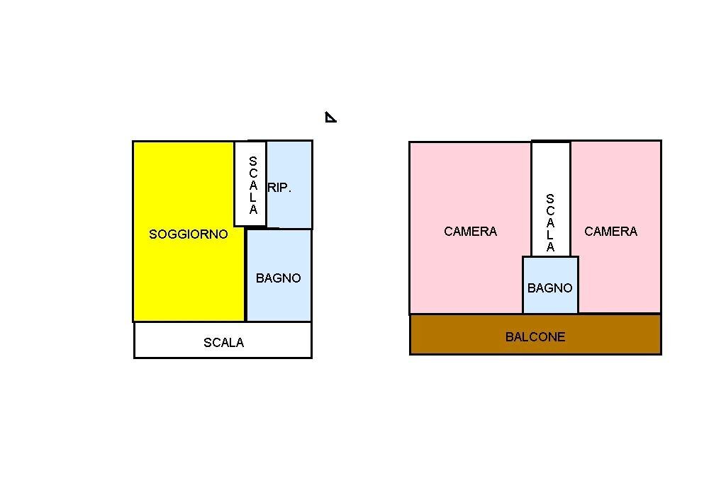 Casa semi indipendente Via orgoglia, Borgo Ticino - planimetria 1