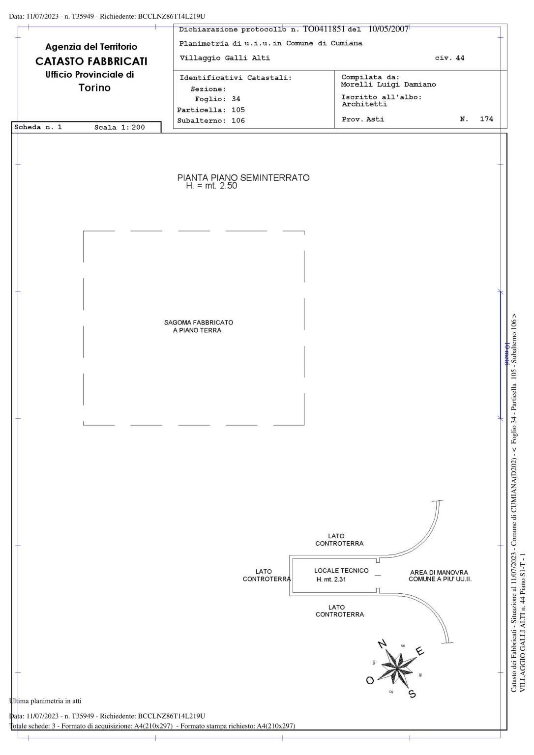 Villa via Giaveno 90, 90, Cumiana - floor plans 1